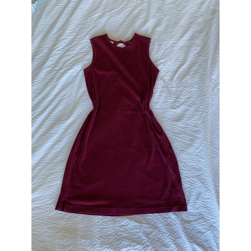 FADED GLORY (EUC)✨SLEEVELESS BURGUNDY MINI DRESS